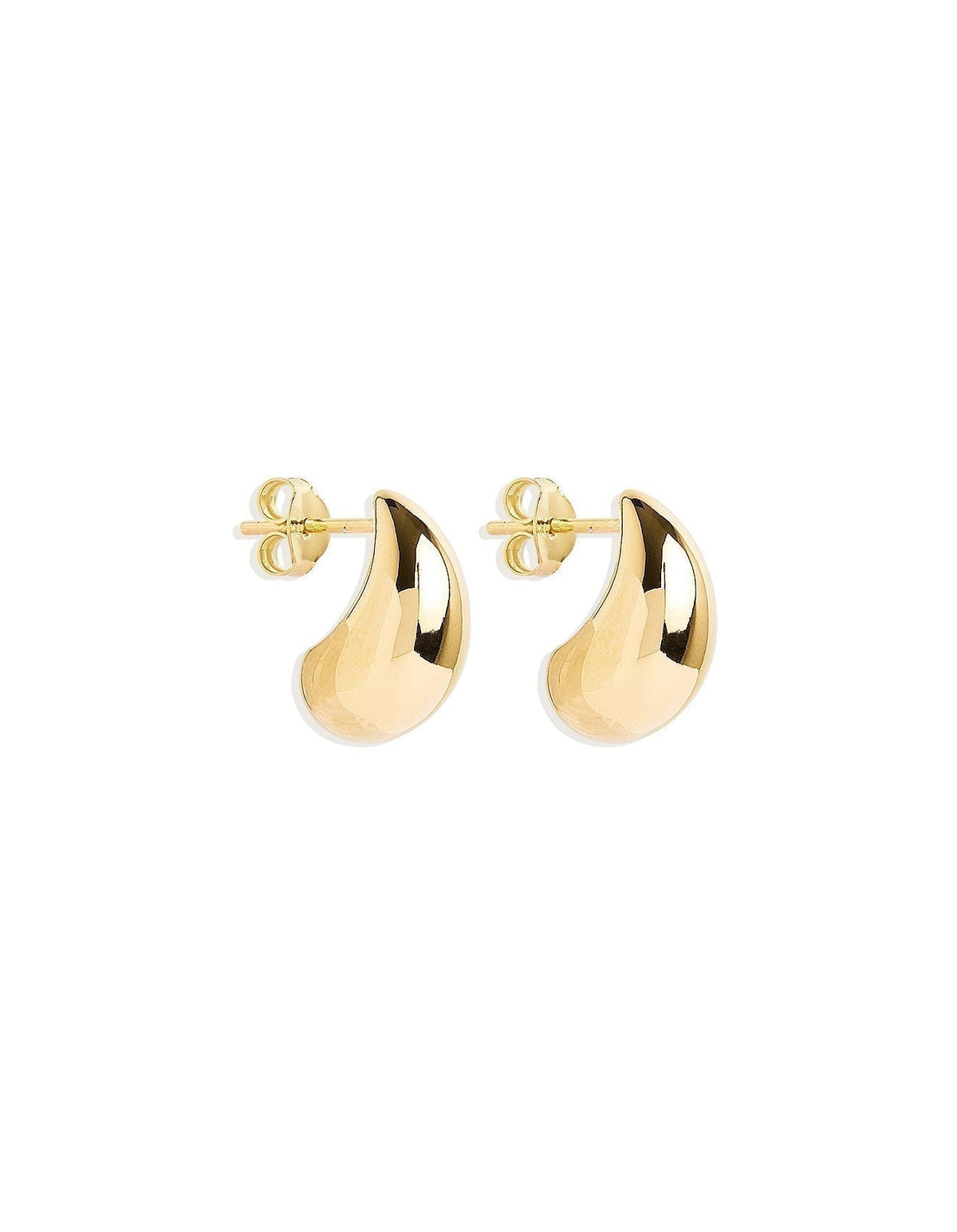 Pendientes de gota dorados Mato™ de Rose & Oliver, con diseño elegante de pendientes de argolla en oro.
