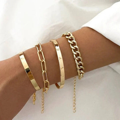 Elan Mercer Armband-Set aus Weißgold von Rose & Oliver, mit eleganten Details und edler Verarbeitung.