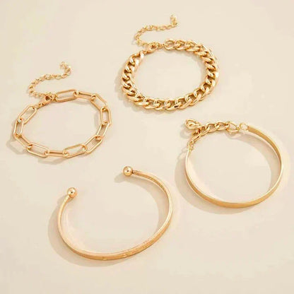 Armband-Set Elan Mercer in Weißgold von Rose & Oliver, mit elegantem Finish und zarten Details.